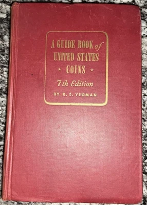 LIBRO GUÍA DE MONEDAS DE ESTADOS UNIDOS 1954-1955 7ª EDICIÓN "LIBRO ROJO" POR R.S. YEOMA Foto 1 de 4