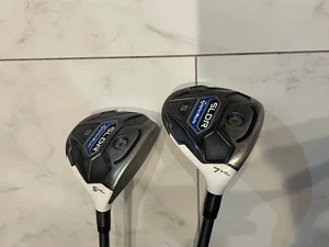 USED TaylorMade SLDR S Fairway Wood 5W,7W HL 2 Set SR-Flex Graphite Shaft Cover - Picture 1 of 6