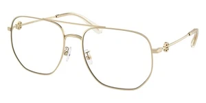 Gafas Tory Burch Miller TY1090 3349 Gafas Oro Claro Brillante 58 mm con Estuche - Imagen 1 de 10