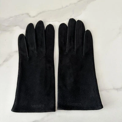 Missoni женщин замшевые перчатки тонкий черный шикарный уникальный дизайн роскошь подержанные LTD - Изображение 1 из 4