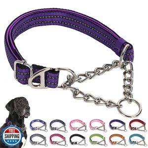 Reflektierendes Martingale Hundehalsband, Trainer zugelassen limitiertes Schlupfhalsband mit Ch - Bild 1 von 5