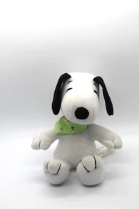 Peanut 7 Inch Snoopy Plush Dog Stuffed Animal Toy Wearing Green Easter Bandana - Picture 1 of 4