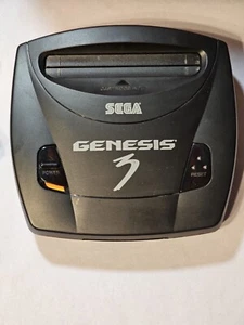 SEGA Genesis Model 3 MK-1461 Console System W/ TV & Power Cable *NO SOUND* - Picture 1 of 3