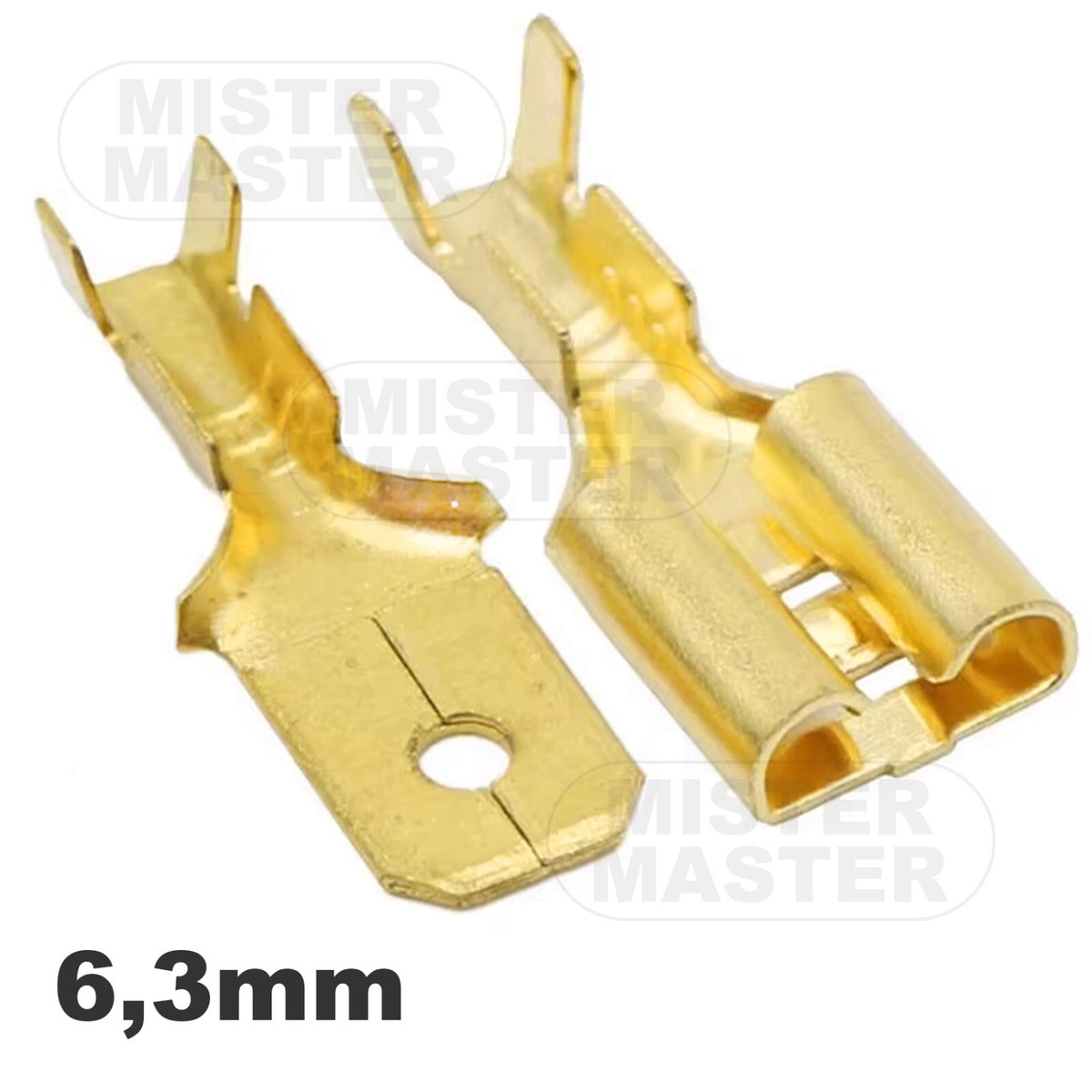 10 Pezzi Faston Maschio Per PCB 6,35x0,8mm - Foto 3