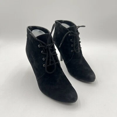 Botas Worthington para mujer 8 M negras gamuza tacón alto Foto 1 de 4