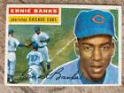 Vintage BASEBALL Card TOPPS 1956 #15 ERNIE BANKS Shortstop Chicago Cubs