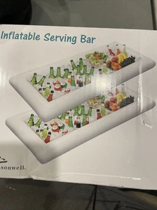 Inflatable Serving Bars Ice Buffet Salad Serving Trays Food Drink Holder Cooler - Picture 1 of 2