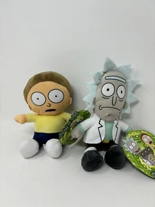 Rick and Morty Toy Plush Set of 2 Cartoon Network 7” New - Picture 1 of 6