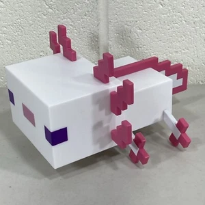 Lámpara iluminada Minecraft Axolotl 8,5" pulgadas ~ pierna faltante ~ luz nocturna decoración juego - Imagen 1 de 11