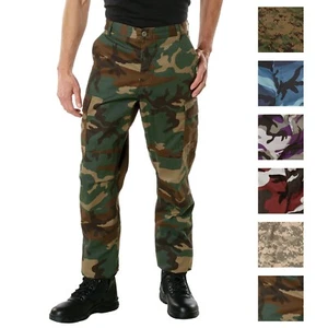 Military Type Tactical Camo Camouflage BDU Cargo Pants - Picture 1 of 46
