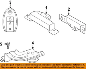 NISSAN OEM 14-16 Rogue Keyless Entry-Key Fob Remote Transmitter 285E34CB1C - Picture 1 of 1