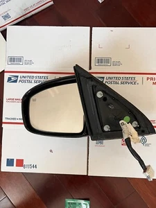 2013 INFINITI JX35 POWER SIDE VIEW MIRROR LH DRIVER SIDE W/ CAMERA MAROON/PLUM - Picture 1 of 12