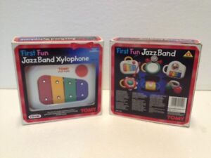 NEW IN BOX 70's vintage retro TOMY Jazz Band Xylophone. Toy 70's collectible