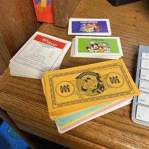 2001 Monopoly Replacement Parts Money Deeds Magic Moments -1 and Show Time Cards - Picture 1 of 4