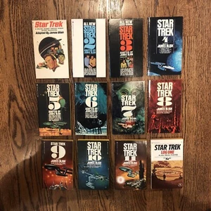 Vintage Star Trek Paperback Book Lot of 12 James Blish Foster PB 1970s - Picture 1 of 18