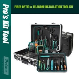 PROSKIT PK-9472B Fiber Optic & Telecom Installation Tool Kit PoE Wire Tracing - Picture 1 of 3