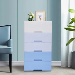 5 Drawers Storage Cabinet Closet Dresser Cabinet for Home Office 45×30×84cm - Picture 1 of 7