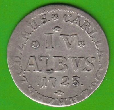 Hessen-Kassel 4 Albus 1723 Scarce VZ Very Rare NSWLeipzig - Image 1 of 2