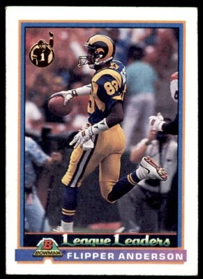 1991 Bowman Flipper Anderson Los Angeles Rams #283 0965 - Image 1 of 2