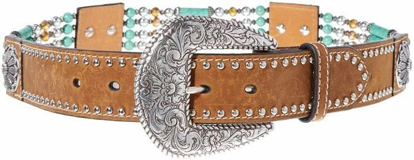 Cinturón de cuentas trenzadas para mujer Nocona Belt Co. - marrón - pequeño Foto 1 de 1