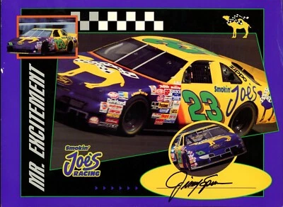 Tarjeta de héroe de carreras firmada por Jimmy Spencer Smokin Joe's Foto 1 de 2