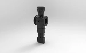 Ullrich-Sport Tischfussball Kicker Figur "Soccer ohne Gewicht - schwarz" - Bild 1 von 1
