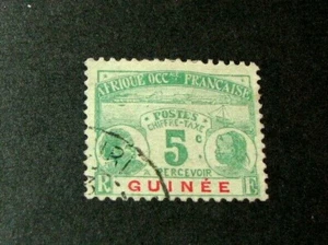 Französisch Guinea Briefmarke Scott # J8 Köpfe und Küste 1908 gebraucht L460 - Bild 1 von 1