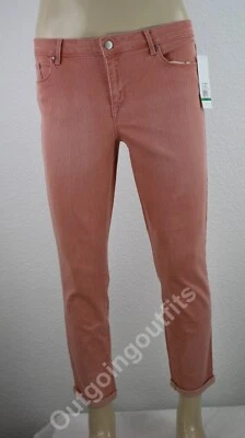 NUEVO Pantalones ajustados cortos enrollados Jessica Simpson para mujer talla 12/31 Foto 1 de 4