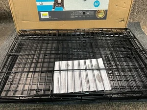 M-Pets Voyager Cruiser Wire Crate Dog Puppy Pet Travel Cage Double Door Large - Picture 1 of 5