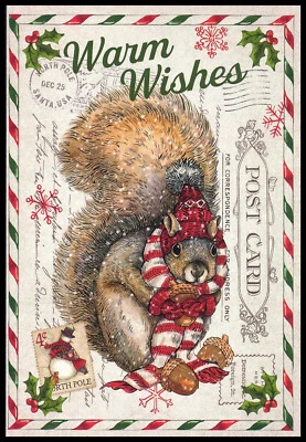 LEANIN’ TREE Greeting Card - Squirrel - Sherri Buck Baldwin - Christmas - 0163