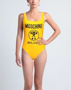 Moschino x Milano Swimsuit in Yellow Size M UK 10 RRP £200 made in Italy - Picture 1 of 3