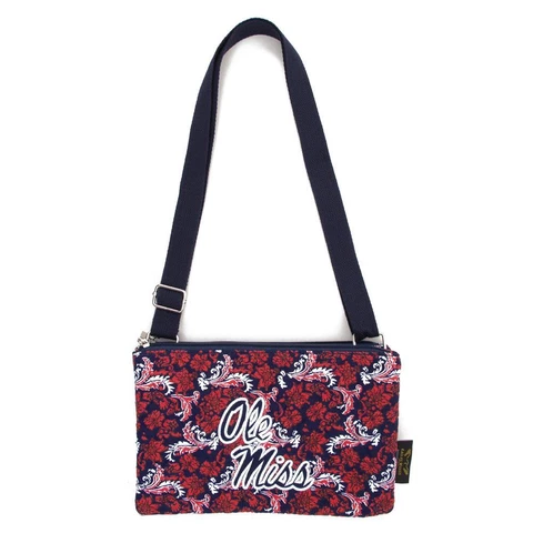 Ole Miss Rebels Purse Bloom Quilted Crossbody Handbag Cover