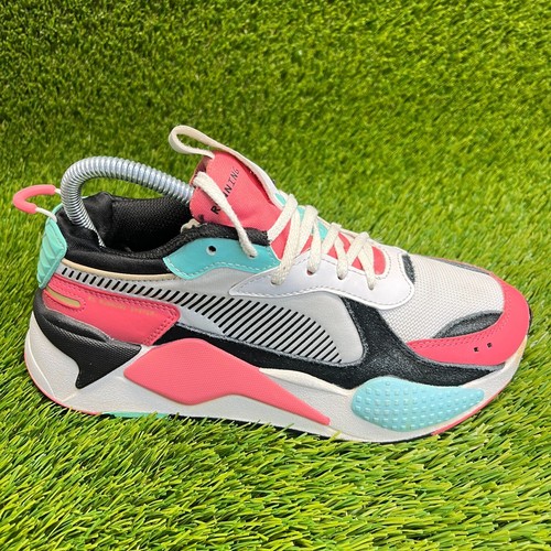 Scarpe da corsa sportive Puma RS X primavera bambina taglia 6C rosa bianco blu sneakers