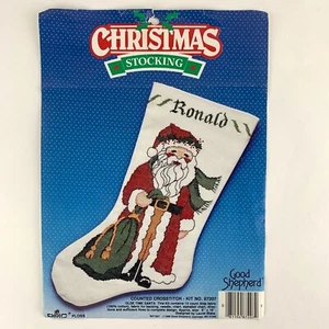 Good Shepherd Olde Time Santa 87207 gezählter Kreuzstich Weihnachten Strumpf Kit - Bild 1 von 10