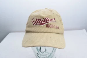 American Needle Miller High Life Corduroy Hat Adjustable Snapback Beige Tan - Picture 1 of 4