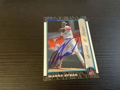 1999 Bowman International Manuel Aybar #83 Signed - Image 1 of 2