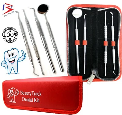 Dental Plaque Remover Set Tooth Cleaning Kit Dentist Scaler Calculus Pick Tools