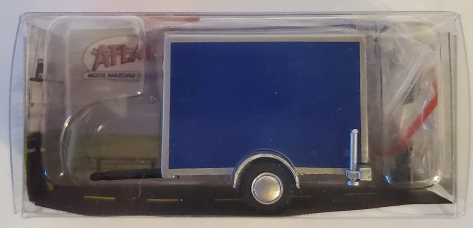 Remolque de caja estándar HO Atlas 60000102 azul Foto 1 de 1