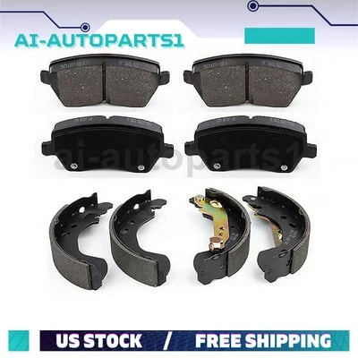 Kit de pastillas de freno delanteras y zapatas de freno traseras para Nissan Micra 2005 2006 2007 Foto 1 de 4