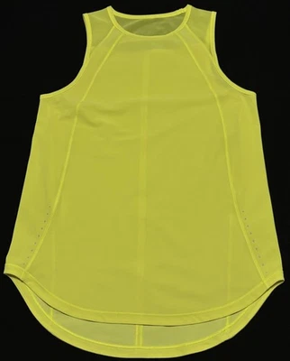 Lululemon Sculpt Tank Top Yellow Serpentine Back Vent Mesh Reflective Running 6 - Image 1 of 4