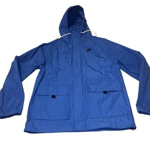 Nike Club Bandon Jacket Windbreaker Woven Royal Blue Men’s Small - Picture 1 of 7