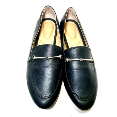 Mocasines planos sin cordones Rachel Zoe AXE para mujer talla 10 negros de imitación de cuero 629345 BONITOS Foto 1 de 4