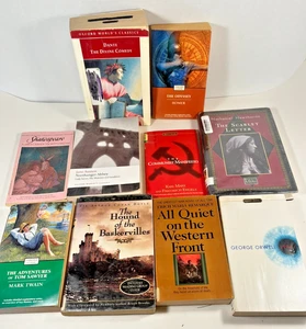 Classic Novels through Time 10 Paperbacks /Hardcover 7th Century BCE to Mid 20th - Imagen 1 de 24