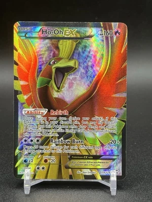 Pokémon TCG Ho-Oh-EX Dragon Exalted Full Art Ultra Rare Card 119/124 MP- - Image 1 of 2