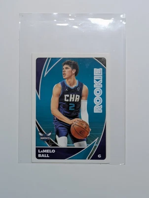 LaMelo Ball RC 2020-21 Panini Stickers #155 ROOKIE NBA Hornets - Image 1 of 2