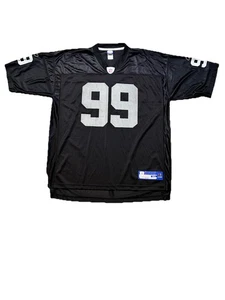 Oakland Raiders Jersey Warren Sapp NFL #99 Black Vintage Y2K Reebok Size - Picture 1 of 4
