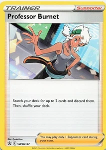 Pokémon TCG Professor Burnet SWSH Black Star Promo Card SWSH167 Celebrations - Picture 1 of 2