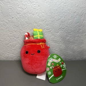 Squishmallow 4" Natale 2024 Mystery Capsule Lowell Babbo Natale’s Present Sag Nuovo con etichette - Foto 1 di 3