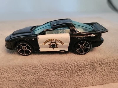 HOT WHEELS  Iroc Firebird (Black Police Version) Highway Patrol Car 1:64 - Image 1 of 4