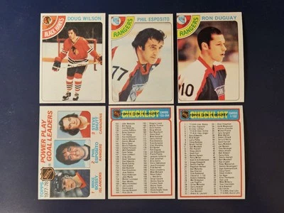 Juego completo parcial de tarjetas de hockey Topps 1978-79 lote 125 diferentes Wilson Duguay Foto 1 de 4
